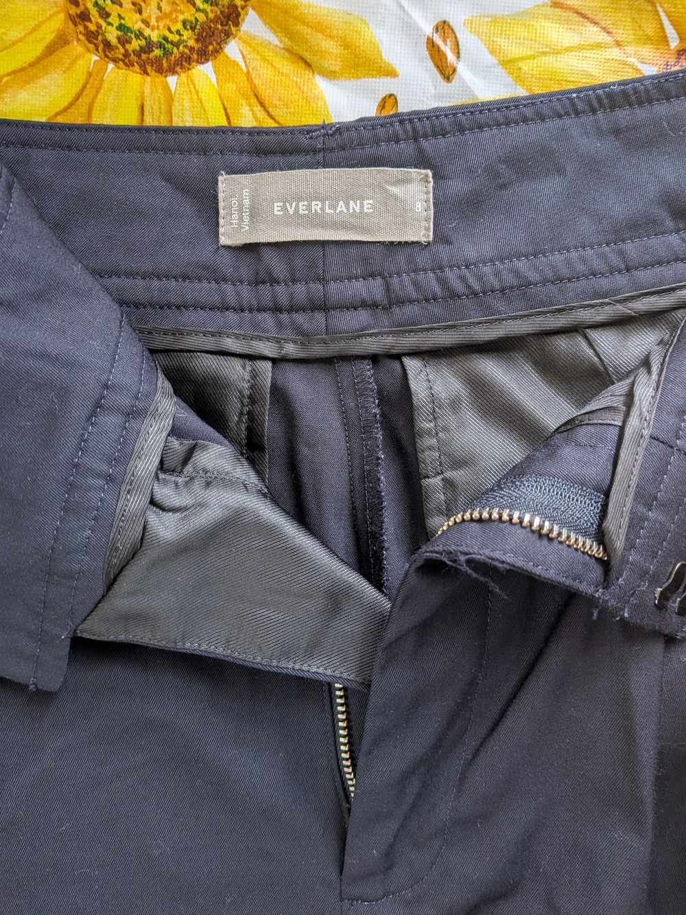 Everlane Women's Navy Blue Pants Draper